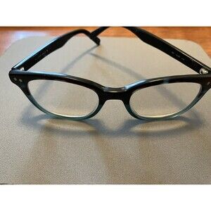 Kate Spade Eyeglasses Black Blue Full Rim FRAMES ONLY 140 +2.50 4.2 on arm